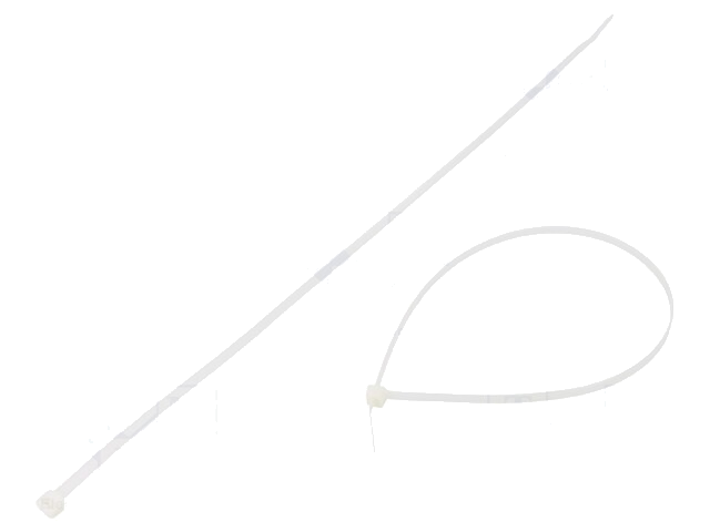 Kabelbinder; L: 380mm; W: 4,8mm; polyamide; 222N; natuurlijk Kabelbinder; L: 380mm; W: 4,8mm; polyamide; 222N; natuurlijk